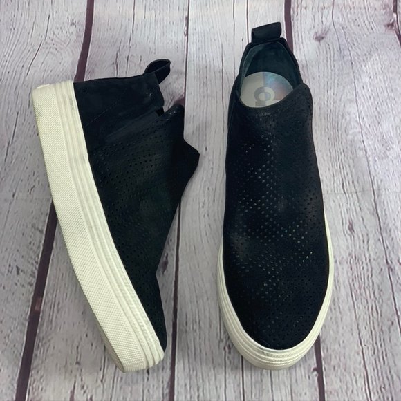 Dolce Vita Shoes - Dolce Vita Black Suede High Top Perforated Tate Pl